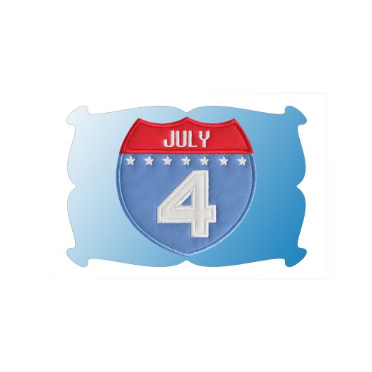Patriotic Interstate Applique | Machine Embroidery Designs by JuJu