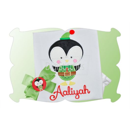 Penguin Elf Applique | Machine Embroidery Designs by JuJu