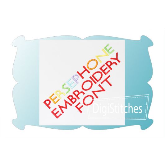 Persephone Embroidery Font | Machine Embroidery Designs by JuJu