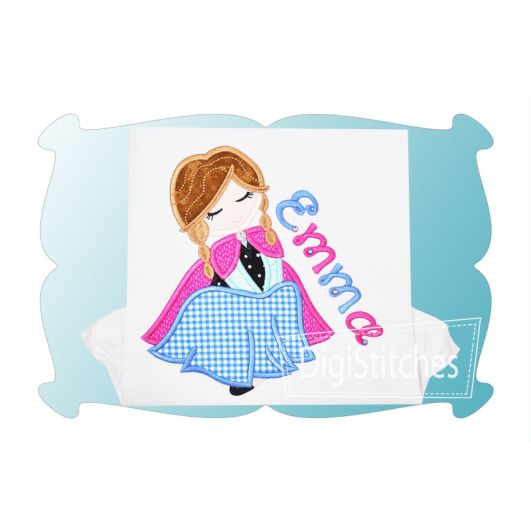 Pretty Princess 2 Applique | Machine Embroidery Designs by JuJu