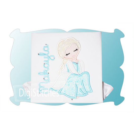 Pretty Princess 1 Applique | Machine Embroidery Designs by JuJu