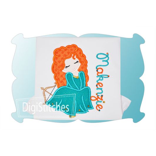 Pretty Princess 5 Applique | Machine Embroidery Designs by JuJu