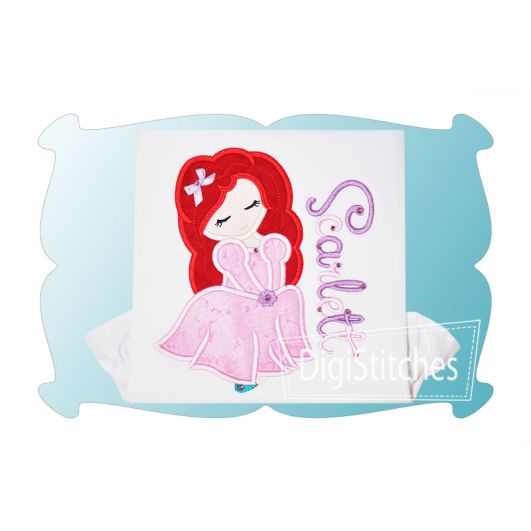 Pretty Princess 7 Applique | Machine Embroidery Designs by JuJu