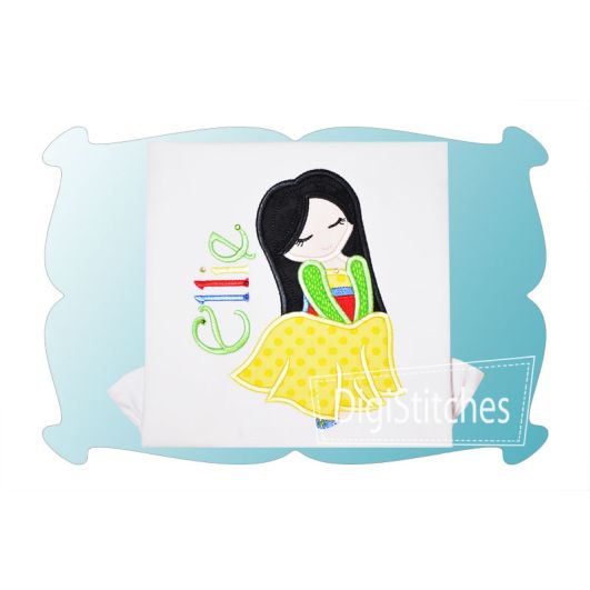 Pretty Princess 9 Applique | Machine Embroidery Designs by JuJu