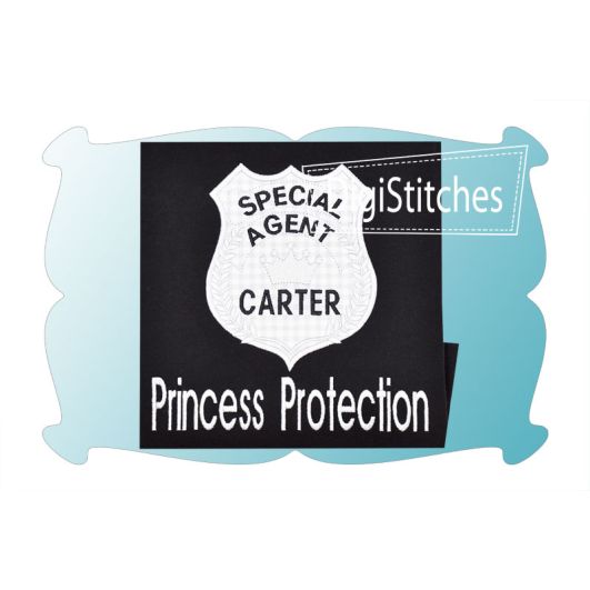 Princess Protection Applique | Machine Embroidery Designs by JuJu