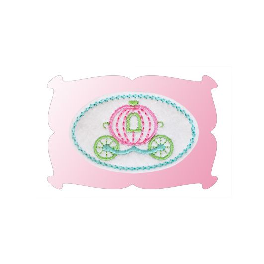 Princess Carriage Snap Clip Cover | Machine Embroidery Designs by JuJu