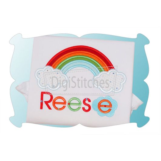 Rainbow Applique | Machine Embroidery Designs by JuJu