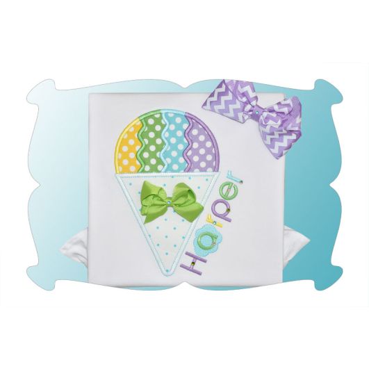 Rainbow Snowcone Applique | Machine Embroidery Designs by JuJu
