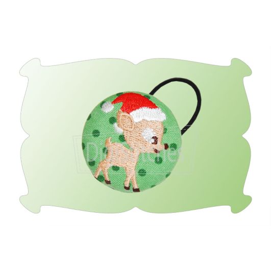 Reindeer With Santa Hat Minis | Machine Embroidery Designs by JuJu