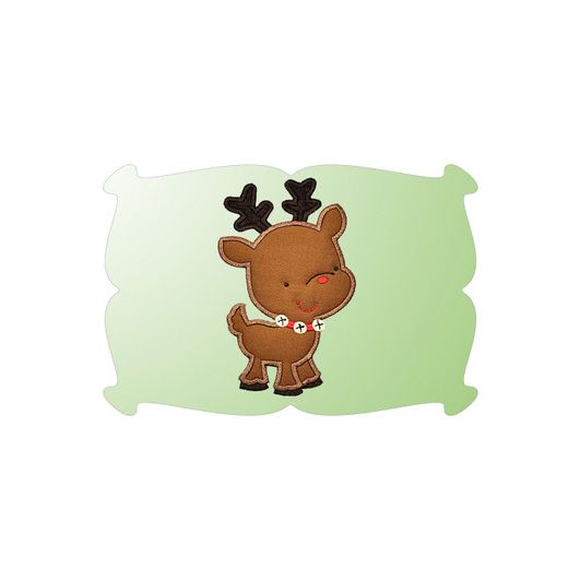 Reindeer Applique | Machine Embroidery Designs by JuJu
