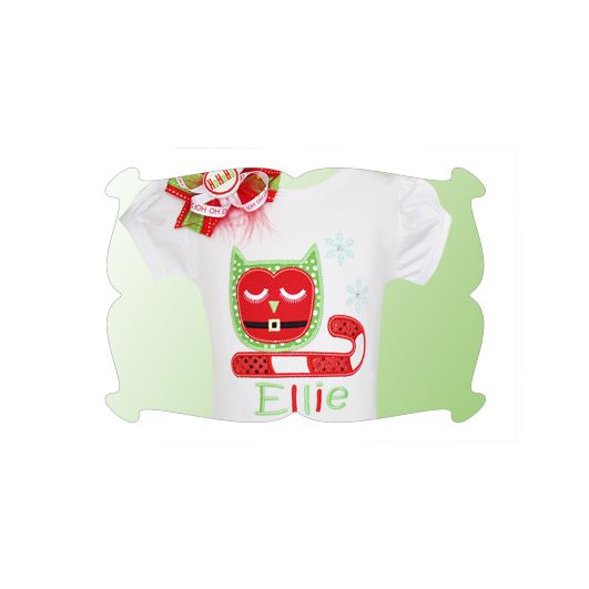 Santa Owl Applique | Machine Embroidery Designs by JuJu