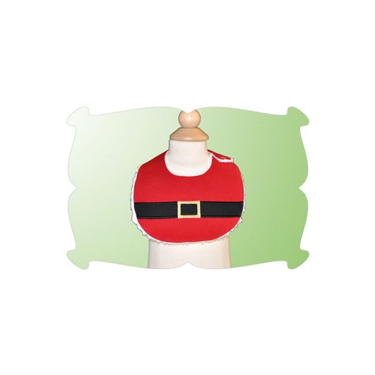 Santa Baby Bib | Machine Embroidery Designs by JuJu