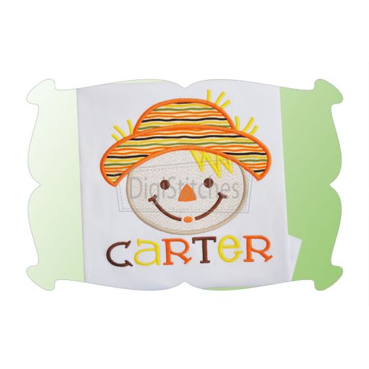 Scarecrow Boy Applique | Machine Embroidery Designs by JuJu