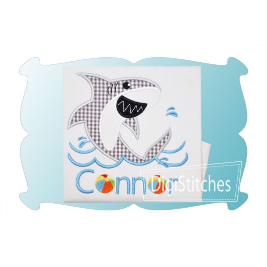 Shark 2 Applique | Machine Embroidery Designs by JuJu