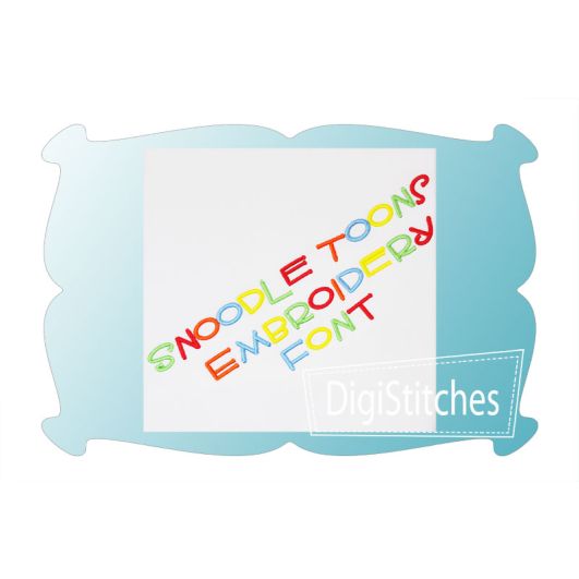 Snoodle Toons Embroidery Font | Machine Embroidery Designs by JuJu