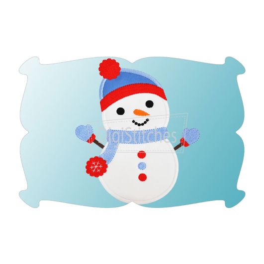 Snow Boy Applique | Machine Embroidery Designs by JuJu