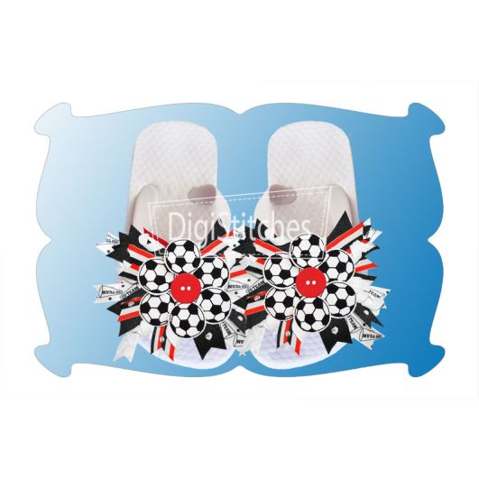 Soccer Flowers In The Hoop | Machine Embroidery Designs by JuJu