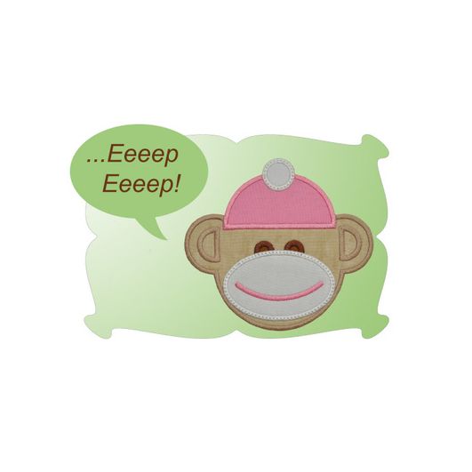 Sock Monkey Applique | Machine Embroidery Designs by JuJu