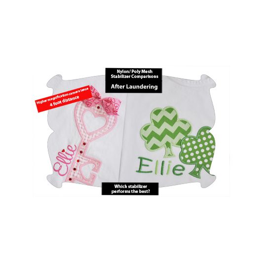 Machine Embroidery Stabilizer Comparison
