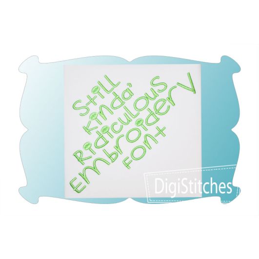 Still Kinda Ridiculous Embroidery Font | Machine Embroidery Designs by JuJu