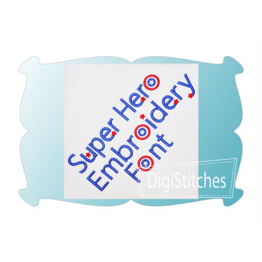 Super Hero Embroidery Font | Machine Embroidery Designs by JuJu