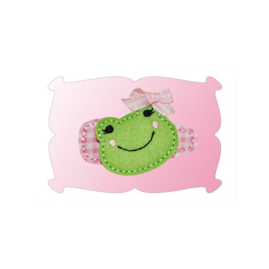 Sweet Frog Snap Clip Mini | Machine Embroidery Designs by JuJu