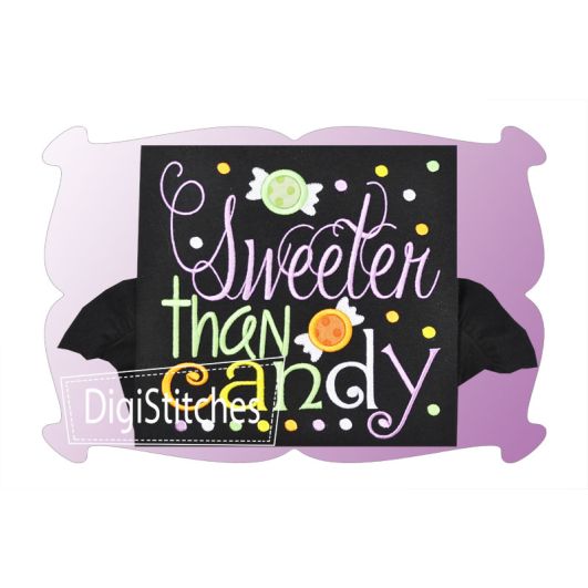 Sweeter Than Candy Applique | Machine Embroidery Designs by JuJu