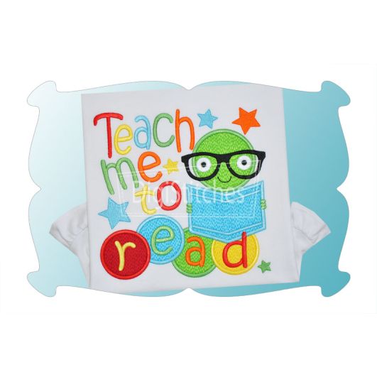 Teach Me To Read | Machine Embroidery Designs by JuJu