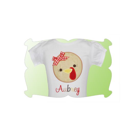 Turkey Face Applique | Machine Embroidery Designs by JuJu