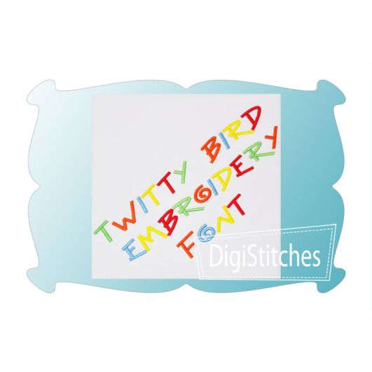 Twitty Bird Embroidery Font | Machine Embroidery Designs by JuJu