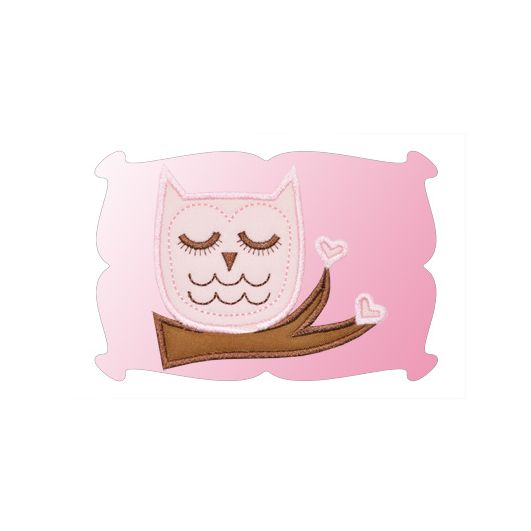Valentine's Day Owl Applique | Machine Embroidery Designs by JuJu