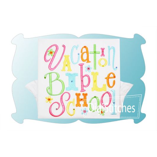Vacation Bible School Girl | Machine Embroidery Designs by JuJu