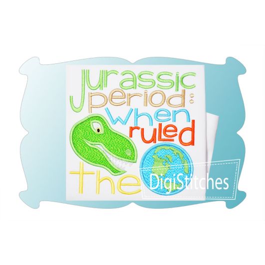 When Dinosaurs Ruled The Earth Applique | Machine Embroidery Designs by JuJu