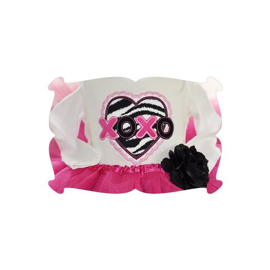 XOXO heart Applique | Machine Embroidery Designs by JuJu