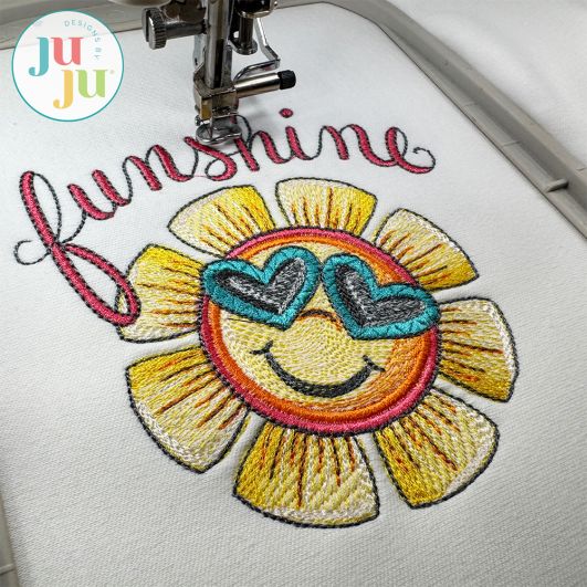 Funshine Embroidery Design | Machine Embroidery Designs by JuJu
