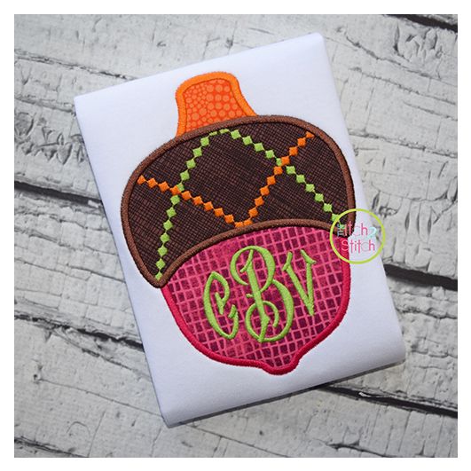 Acorn 2 Applique | Machine Embroidery Designs by JuJu