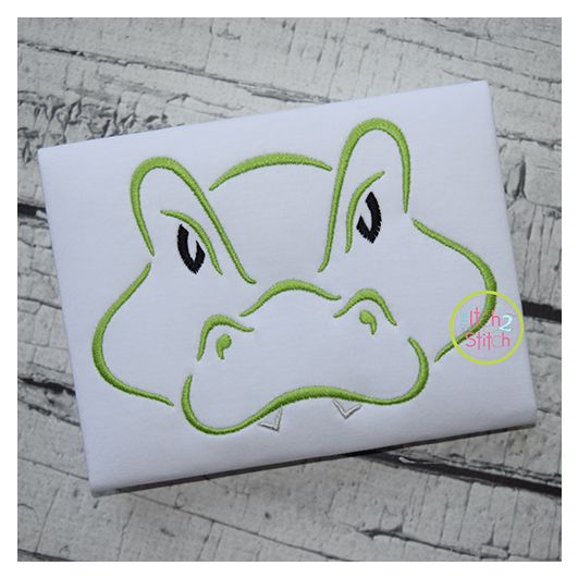 Alligator Mascot Embroidery | Machine Embroidery Designs by JuJu