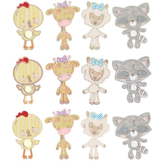 All The Critters 4 Machine Embroidery Designs by JuJu