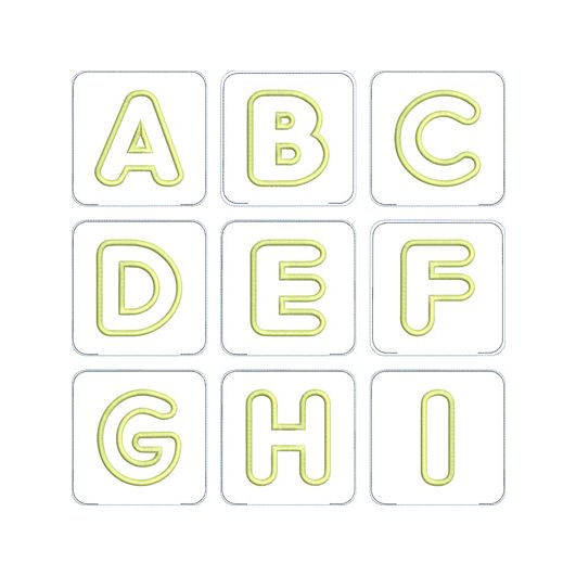 Alphabet Beanbags In The Hoop
