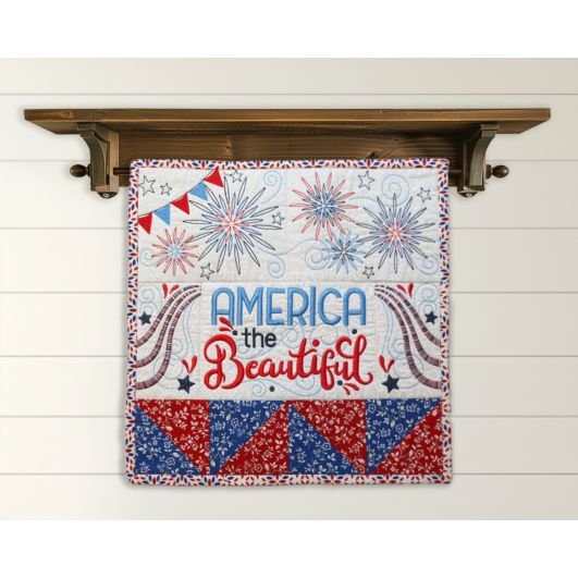                               ITH America The Beautiful Petite Quilt | Machine Embroidery Designs by JuJu
                            
