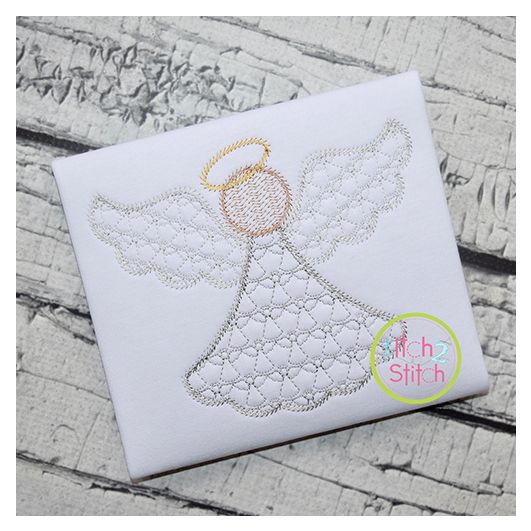 Angel Motif Embroidery | Machine Embroidery Designs by JuJu
