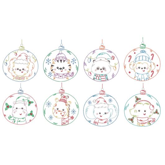 Animal Ornaments Vintage Stitch Machine Embroidery Designs by JuJu