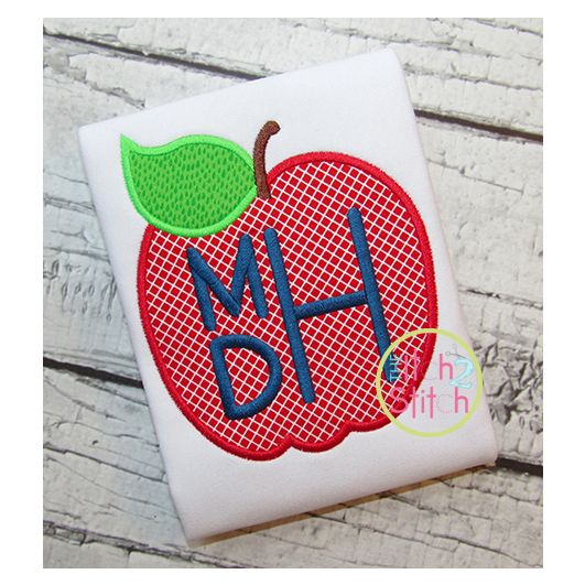 Apple Applique | Machine Embroidery Designs by JuJu