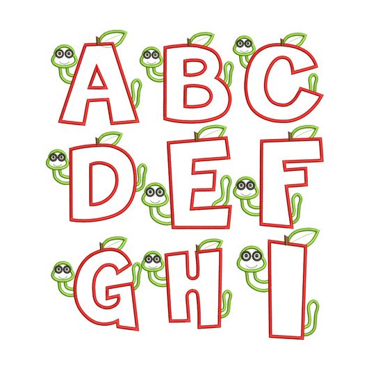 Apple Applique Font