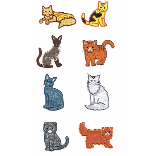 Top Cats Applique 1 Machine Embroidery Designs by JuJu