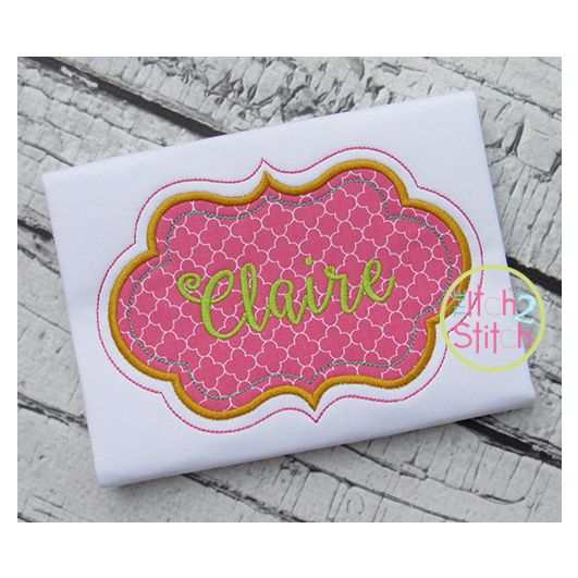 Applique Frame 3 | Machine Embroidery Designs by JuJu