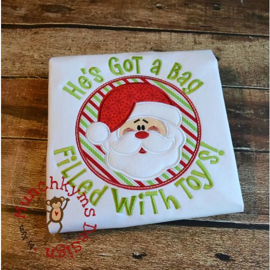 Bag Filled With Toys | Machine Embroidery Designs by JuJu