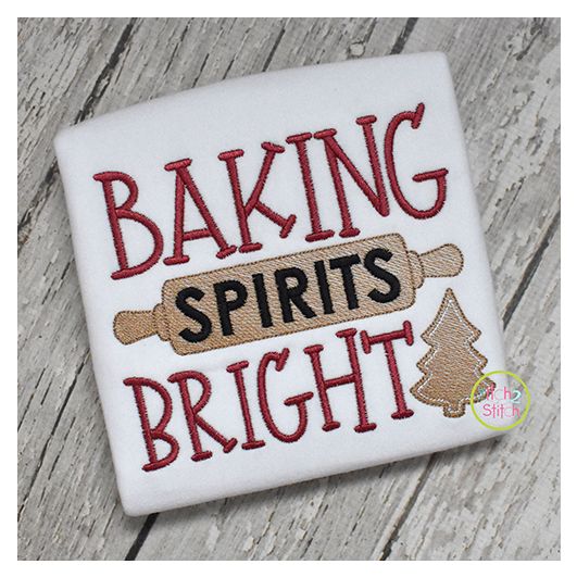 Baking Spirits Bright Embroidery | Machine Embroidery Designs by JuJu
