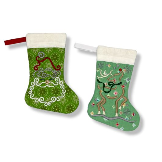 ITH Christmas Stockings 1 | Machine Embroidery Designs by JuJu