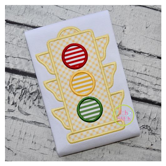 Basic Traffic Light Applique | Machine Embroidery Designs by JuJu